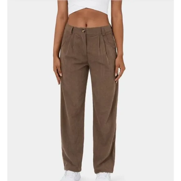 Halara Corduroy Casual Pants Cocoa Brown Size S - Picture 2 of 13